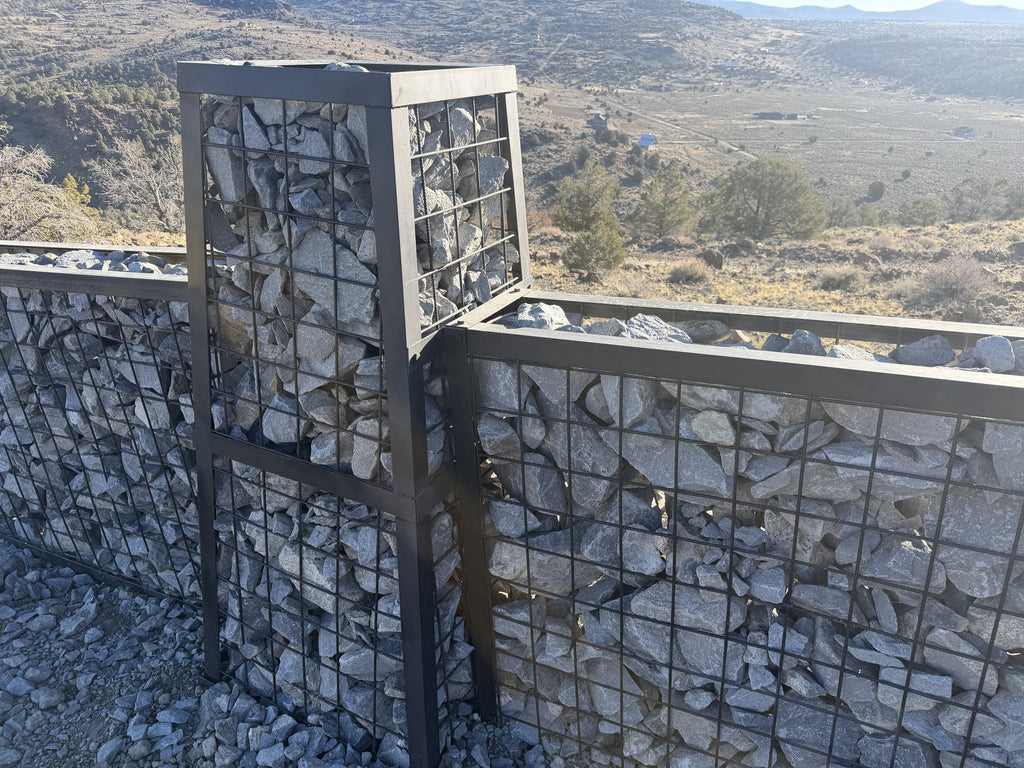 Rock Cage Pillar (Min. Qty 6) - 5ft Tall - FREE Shipping